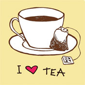 tea button image